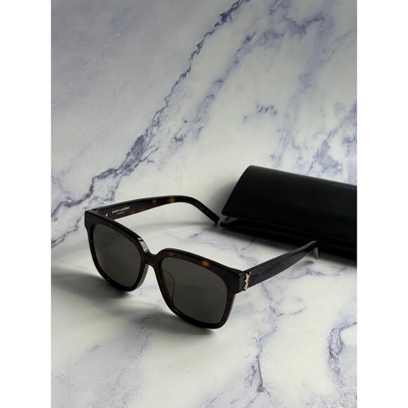 NEW Saint Laurent SLM40/FN Sunglasses in Havana Brown Gold - Picture 2 of 7